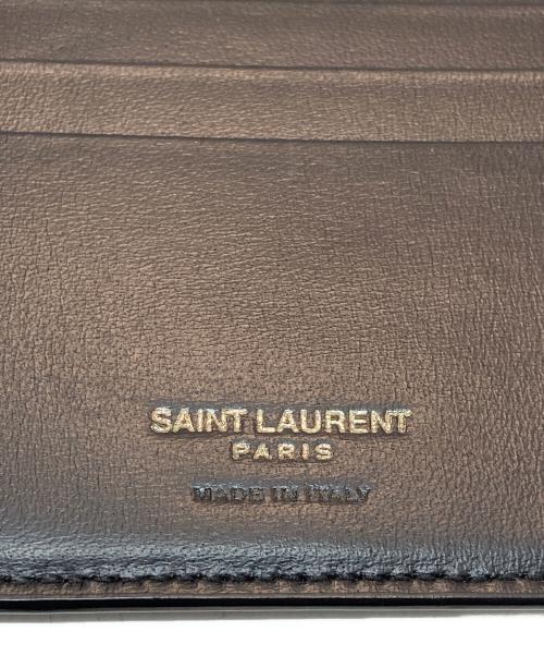 Saint Laurent Paris（サンローランパリ）Saint Laurent Paris (サンローランパリ) タイニーカサンドラビルクリップウォレット ブラックの古着・服飾アイテム