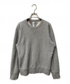 LOOPWHEELER×BEAMS PLUSループウィラー×ビームスプラス）の古着「別注クルーネックスウェット」｜グレー