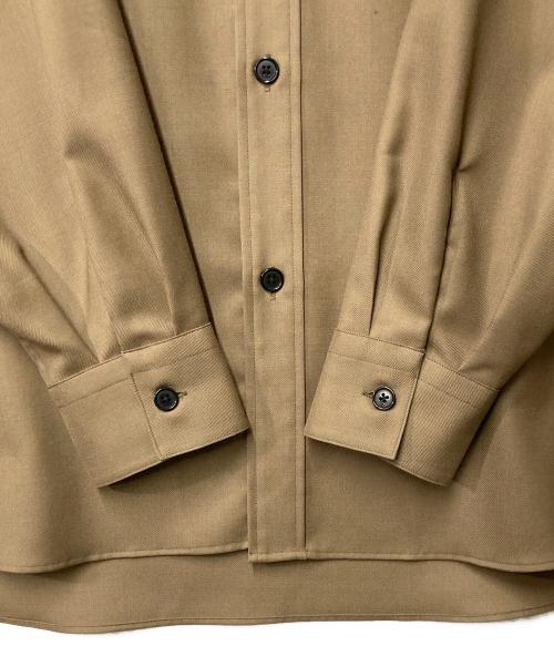 JOHN SMEDLEY（ジョンスメドレー）JOHN SMEDLEY (ジョンスメドレー) バンドカラーシャツ ブラウン サイズ:Mの古着・服飾アイテム