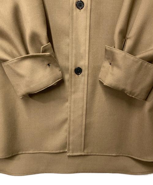 JOHN SMEDLEY（ジョンスメドレー）JOHN SMEDLEY (ジョンスメドレー) バンドカラーシャツ ブラウン サイズ:Mの古着・服飾アイテム