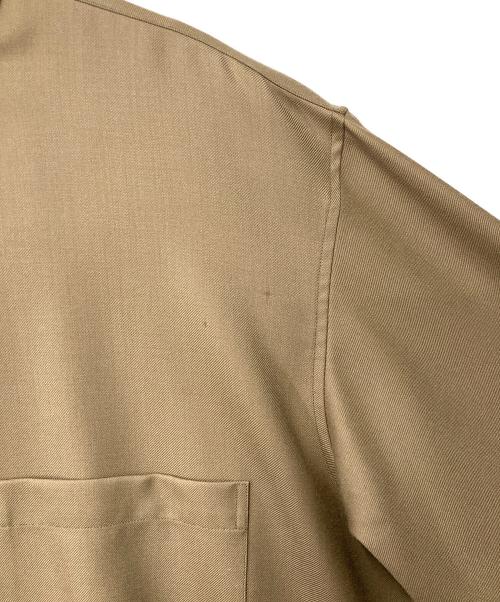 JOHN SMEDLEY（ジョンスメドレー）JOHN SMEDLEY (ジョンスメドレー) バンドカラーシャツ ブラウン サイズ:Mの古着・服飾アイテム