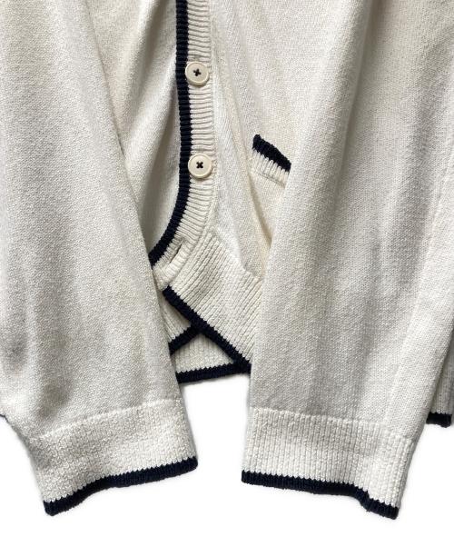 Wiss. Key（ウィス・キー）Wiss. Key (ウィス・キー) Vネックカーディガン ホワイト サイズ:Ｍの古着・服飾アイテム