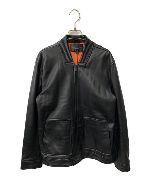 Shanghai Tang（シャンハイタン）Shanghai Tang (シャンハイタン) ラムレザージャケット ブラック サイズ:48の古着・服飾アイテム