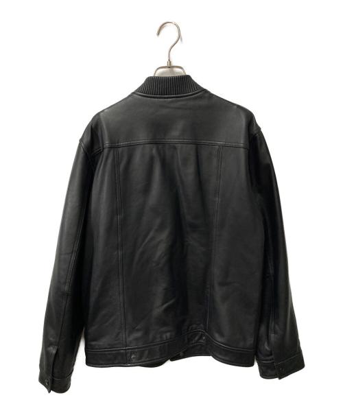 Shanghai Tang（シャンハイタン）Shanghai Tang (シャンハイタン) ラムレザージャケット ブラック サイズ:48の古着・服飾アイテム