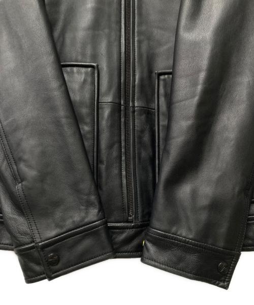 Shanghai Tang（シャンハイタン）Shanghai Tang (シャンハイタン) ラムレザージャケット ブラック サイズ:48の古着・服飾アイテム