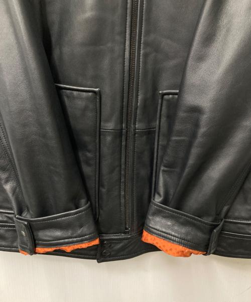 Shanghai Tang（シャンハイタン）Shanghai Tang (シャンハイタン) ラムレザージャケット ブラック サイズ:48の古着・服飾アイテム