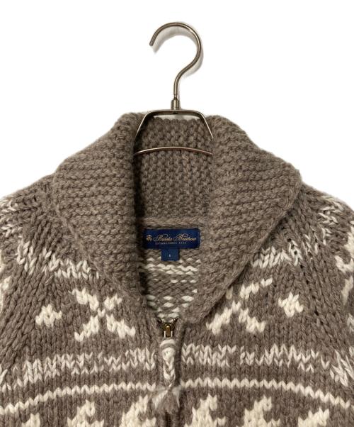 BROOKS BROTHERS（ブルックスブラザーズ）BROOKS BROTHERS (ブルックスブラザーズ) カウチンカーディガン ベージュ サイズ:Sの古着・服飾アイテム
