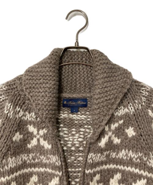 BROOKS BROTHERS（ブルックスブラザーズ）BROOKS BROTHERS (ブルックスブラザーズ) カウチンカーディガン ベージュ サイズ:Sの古着・服飾アイテム