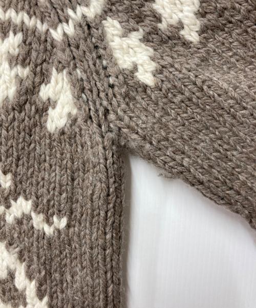 BROOKS BROTHERS（ブルックスブラザーズ）BROOKS BROTHERS (ブルックスブラザーズ) カウチンカーディガン ベージュ サイズ:Sの古着・服飾アイテム