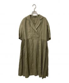 nest Robe（ネストローブ）の古着「リネンワンピース」｜カーキ