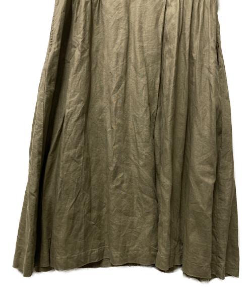 nest Robe（ネストローブ）nest Robe (ネストローブ) リネンワンピース カーキ サイズ:Freeの古着・服飾アイテム