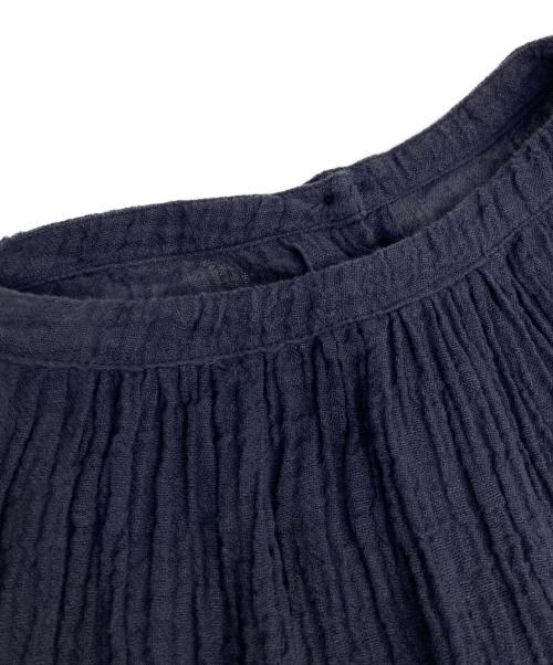 nest Robe（ネストローブ）nest Robe (ネストローブ) リネンワイドブラウス ネイビー サイズ:表紙無しの古着・服飾アイテム