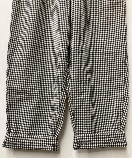 nest Robe（ネストローブ）nest Robe (ネストローブ) リネンワイドパンツ ブラック×ホワイト サイズ:FREEの古着・服飾アイテム
