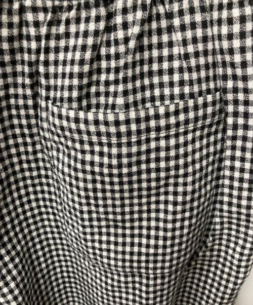 nest Robe（ネストローブ）nest Robe (ネストローブ) リネンワイドパンツ ブラック×ホワイト サイズ:FREEの古着・服飾アイテム