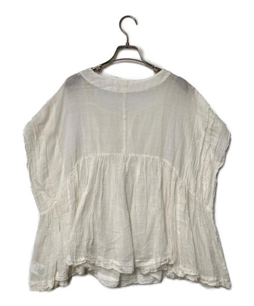 nest Robe（ネストローブ）nest Robe (ネストローブ) シアーコットンブラウス ホワイト サイズ:Freeの古着・服飾アイテム