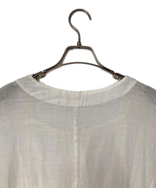 nest Robe（ネストローブ）nest Robe (ネストローブ) シアーコットンブラウス ホワイト サイズ:Freeの古着・服飾アイテム