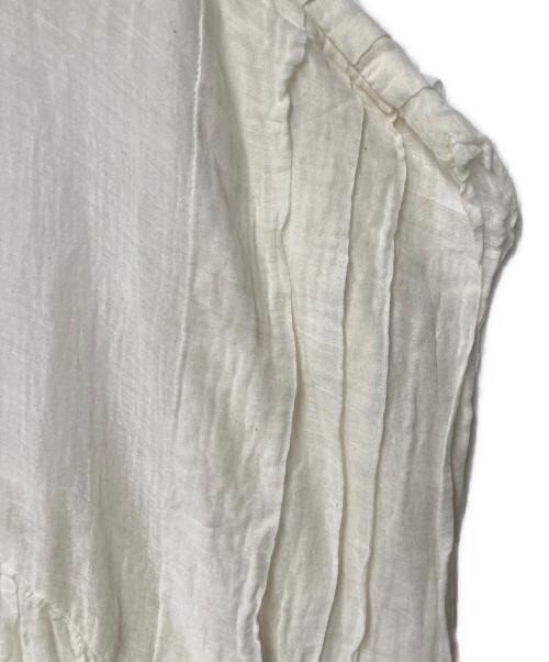 nest Robe（ネストローブ）nest Robe (ネストローブ) シアーコットンブラウス ホワイト サイズ:Freeの古着・服飾アイテム