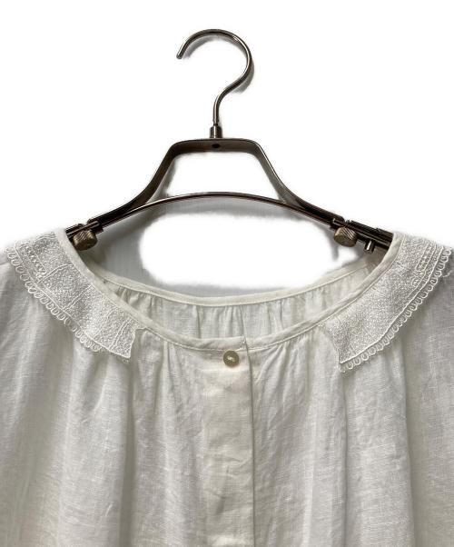 nest Robe（ネストローブ）nest Robe (ネストローブ) リネンブラウス ホワイト サイズ:FREEの古着・服飾アイテム