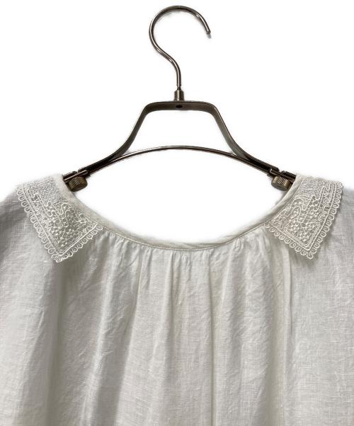 nest Robe（ネストローブ）nest Robe (ネストローブ) リネンブラウス ホワイト サイズ:FREEの古着・服飾アイテム