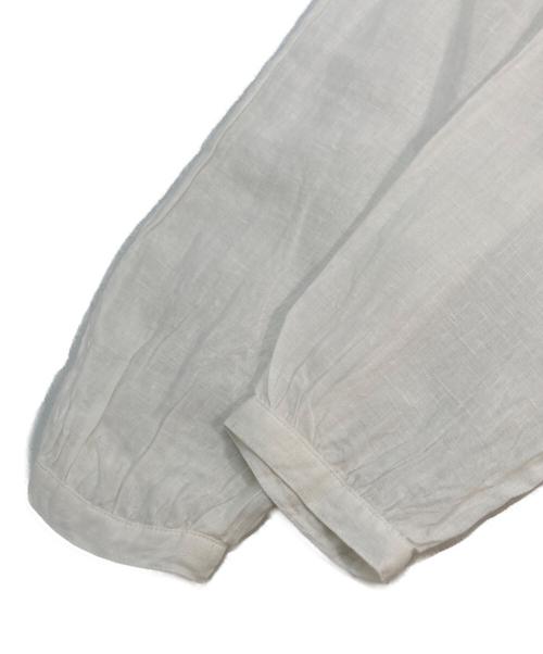 nest Robe（ネストローブ）nest Robe (ネストローブ) リネンブラウス ホワイト サイズ:FREEの古着・服飾アイテム