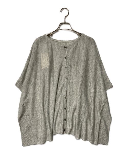 nest Robe（ネストローブ）nest Robe (ネストローブ) ワイドニットカーディガン  グレー サイズ:Freeの古着・服飾アイテム