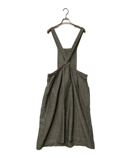 fog linen work（フォグリネンワーク）fog linen work (フォグリネンワーク) エプロンワンピース グレー サイズ:Freeの古着・服飾アイテム