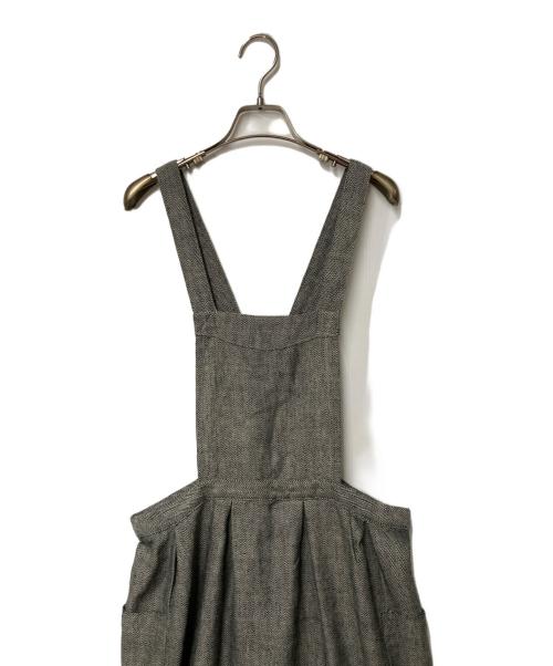 fog linen work（フォグリネンワーク）fog linen work (フォグリネンワーク) エプロンワンピース グレー サイズ:Freeの古着・服飾アイテム