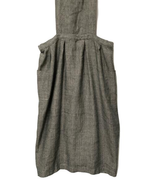 fog linen work（フォグリネンワーク）fog linen work (フォグリネンワーク) エプロンワンピース グレー サイズ:Freeの古着・服飾アイテム