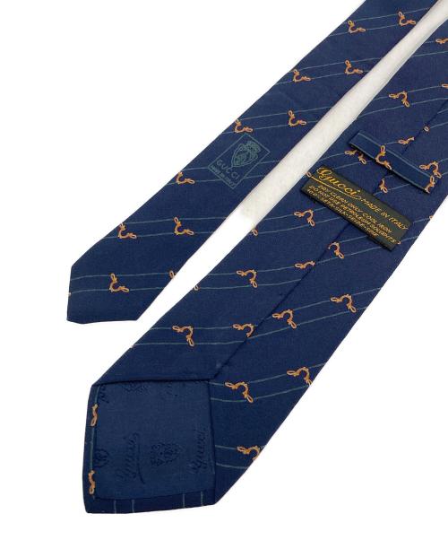 GUCCI（グッチ）GUCCI (グッチ) ネクタイ ネイビー サイズ:-の古着・服飾アイテム