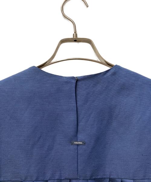 'S Max Mara（エスマックスマーラ）'S Max Mara (エスマックスマーラ) リネン混ワンピース ネイビー サイズ:38の古着・服飾アイテム