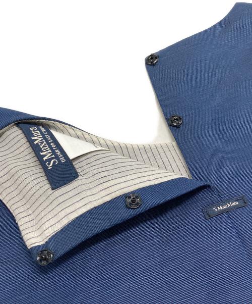 'S Max Mara（エスマックスマーラ）'S Max Mara (エスマックスマーラ) リネン混ワンピース ネイビー サイズ:38の古着・服飾アイテム