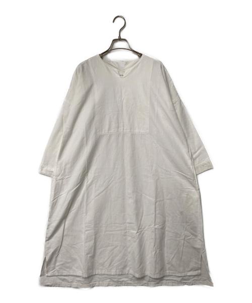 takeshi kanda（タケシ カンダ）takeshi kanda (タケシ カンダ) コットンワンピース ホワイト サイズ:FREEの古着・服飾アイテム