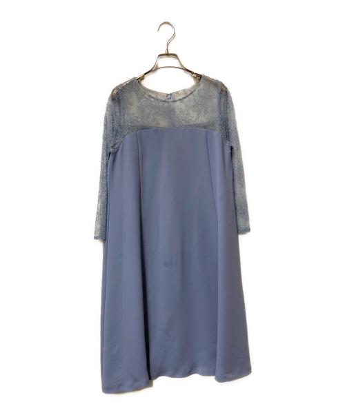 GRACE CONTINENTAL（（グレースコンチネンタル）GRACE CONTINENTAL (（グレースコンチネンタル) 切替ワンピース ブルー サイズ:38の古着・服飾アイテム