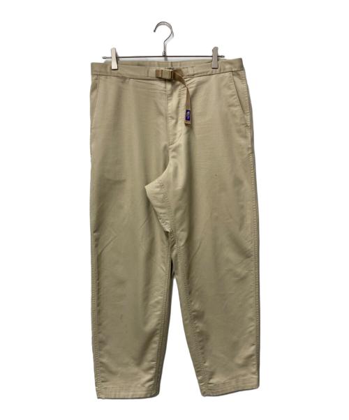 THE NORTHFACE PURPLELABEL（ザ・ノースフェイス パープルレーベル）THE NORTHFACE PURPLELABEL (ザ・ノースフェイス パープルレーベル) Stretch Twill Wide Tapered Pants ベージュ サイズ:34の古着・服飾アイテム