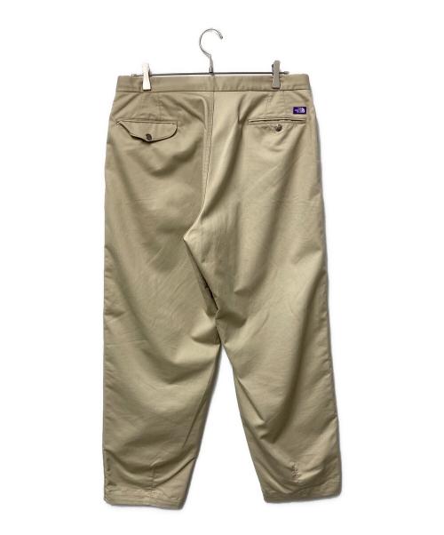 THE NORTHFACE PURPLELABEL（ザ・ノースフェイス パープルレーベル）THE NORTHFACE PURPLELABEL (ザ・ノースフェイス パープルレーベル) Stretch Twill Wide Tapered Pants ベージュ サイズ:34の古着・服飾アイテム