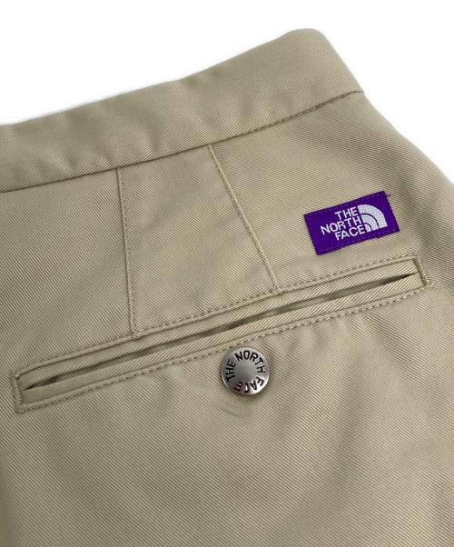 THE NORTHFACE PURPLELABEL（ザ・ノースフェイス パープルレーベル）THE NORTHFACE PURPLELABEL (ザ・ノースフェイス パープルレーベル) Stretch Twill Wide Tapered Pants ベージュ サイズ:34の古着・服飾アイテム