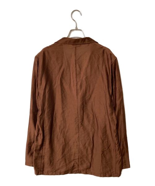 UNFILO（アンフィーロ）UNFILO (アンフィーロ) シアー2Bジャケット ブラウン サイズ:Mの古着・服飾アイテム