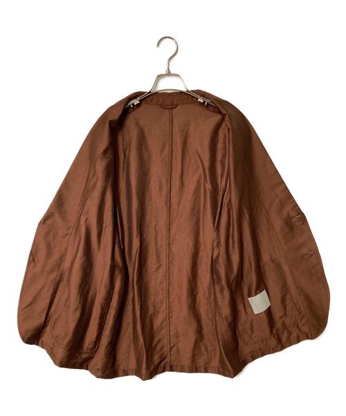 UNFILO（アンフィーロ）UNFILO (アンフィーロ) シアー2Bジャケット ブラウン サイズ:Mの古着・服飾アイテム