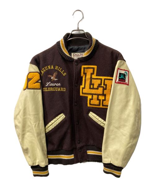 DeLong（デロング）DeLong (デロング) スタジャン ブラウン サイズ:Sの古着・服飾アイテム