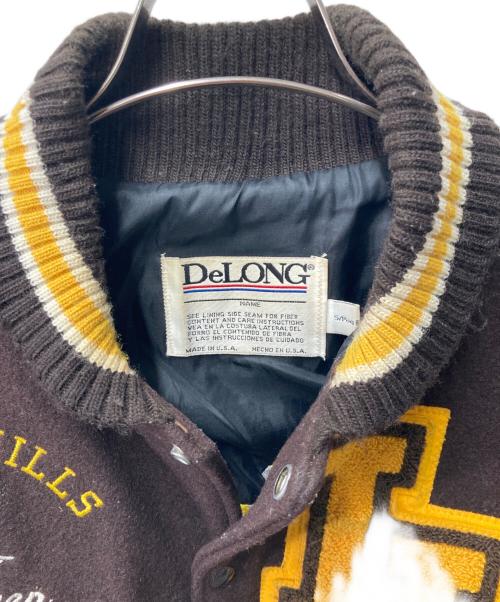 DeLong（デロング）DeLong (デロング) スタジャン ブラウン サイズ:Sの古着・服飾アイテム