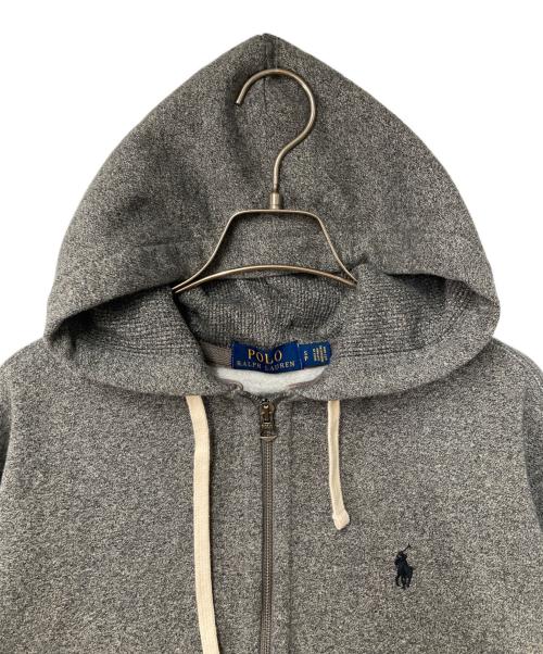POLO RALPH LAUREN（ポロ・ラルフローレン）POLO RALPH LAUREN (ポロ・ラルフローレン) ジップパーカー グレー サイズ:Sの古着・服飾アイテム