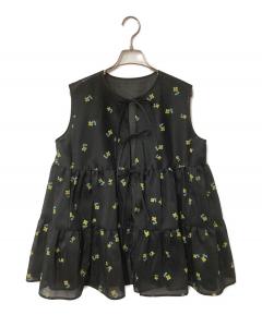 中古・古着通販】YORI (ヨリ) トリプルクロスショートパンツ ブラック
