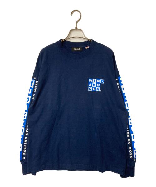 WIND AND SEA（ウィンダンシー）WIND AND SEA (ウィンダンシー) ロングスリーブカットソー ネイビー サイズ:Lの古着・服飾アイテム