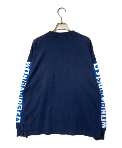 WIND AND SEA（ウィンダンシー）WIND AND SEA (ウィンダンシー) ロングスリーブカットソー ネイビー サイズ:Lの古着・服飾アイテム