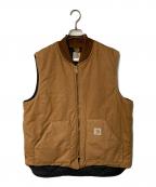 CarHarttカーハート）の古着「Duck Arctic Quilt Lined Vest」｜ベージュ