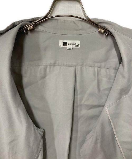 im product（アイムプロダクト）im product (アイムプロダクト) バンドカラーシャツ グレー サイズ:L-84の古着・服飾アイテム