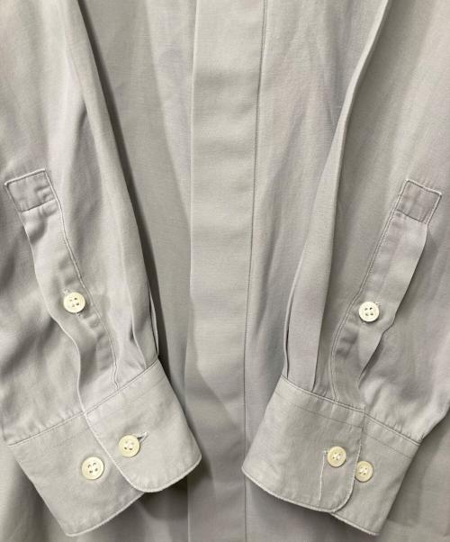 im product（アイムプロダクト）im product (アイムプロダクト) バンドカラーシャツ グレー サイズ:L-84の古着・服飾アイテム