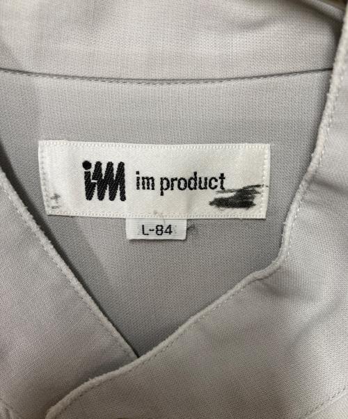 im product（アイムプロダクト）im product (アイムプロダクト) バンドカラーシャツ グレー サイズ:L-84の古着・服飾アイテム