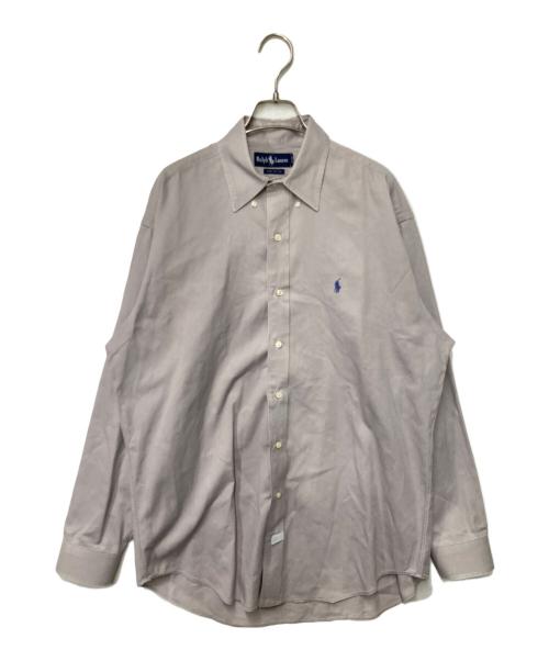 POLO RALPH LAUREN（ポロ・ラルフローレン）POLO RALPH LAUREN (ポロ・ラルフローレン) ポニー刺繍ボタンダウンシャツ グレー サイズ:Ｍの古着・服飾アイテム