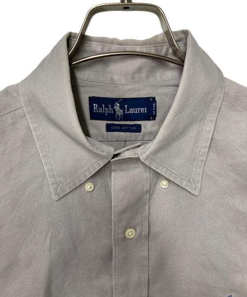 POLO RALPH LAUREN（ポロ・ラルフローレン）POLO RALPH LAUREN (ポロ・ラルフローレン) ポニー刺繍ボタンダウンシャツ グレー サイズ:Ｍの古着・服飾アイテム